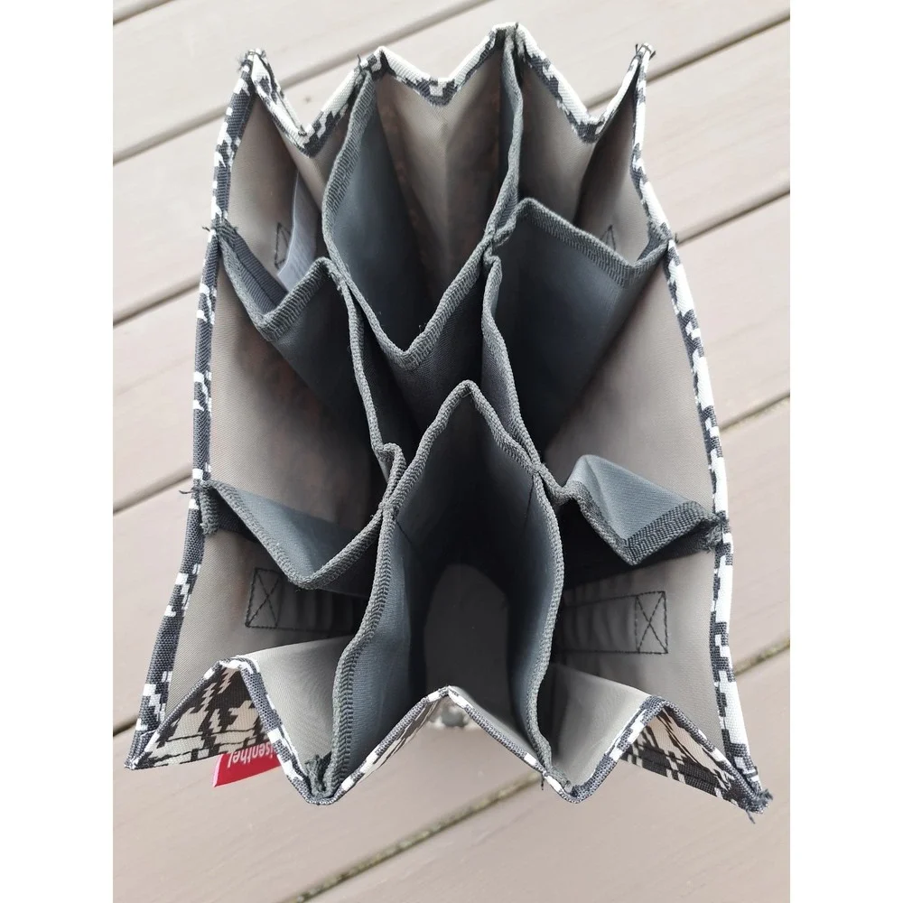Reisenthel Bottle Shopping Bag Houndstooth Pattern NWT